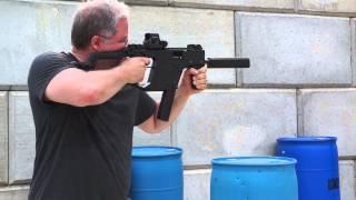 SHOOTING A KRISS VECTOR 45 ACP SBR WITH SUPPRESSOR BY OSPREY.