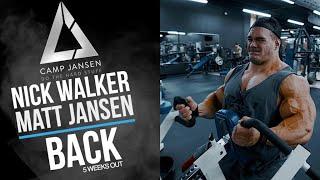 Coach Matt Jansen with IFBB Pro Nick Walker Back Workout