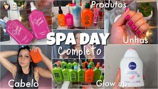 SPA DAY COMPLETÃO ‍️‍️| unhas, cabelo, skin care, produtos de autocuidado…