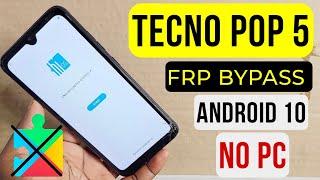 Tecno Pop 5 Google Account Bypass | Tecno BD2 Frp Bypass Without Pc Android 10