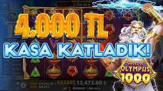 Gates Of Olympus 1000 Küçük Kasa  4.000 TL Kasa Katladık | Küçük Kasa Slot Kazançları