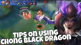 NEW HERO CHONG BLACK DRAGON GAMEPLAY • TIPS ON USING CHONG WITH VOICE OVER • MLBB