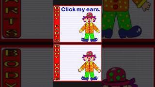 Parts of body | Nose, Eyes, Ears, head, legs, feet, body |