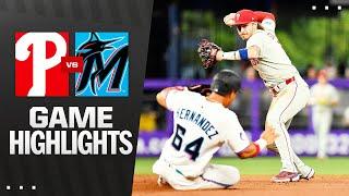 Phillies vs. Marlins Highlights (6/19/25) | MLB Highlights