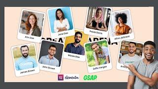 GSAP Card Collage Stacking Effect on ScrollTrigger for FREE | Elementor  & GSAP Tutorial