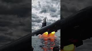 Submarine Launches Into the Sky — With Flames! 