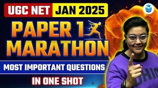 UGC NET Marathon 2025 | UGC NET Paper 1 Most Important Questions (PYQs+MCQs) || Aditi Mam