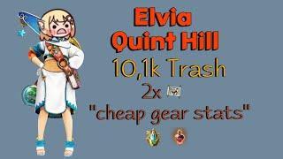 BDO Elvia Quint Hill Shai 10,1k Trash (2xLS) with "cheap gear stats" | Black Desert Online