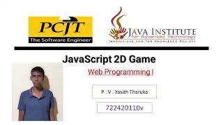 JavaScript 2D Game | Web Programming I