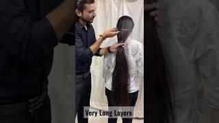  Very Long Layers Cut #haircut #hairstyle #layers #longhair #viral #look #love #trending #shorts