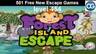 [Walkthrough] 501 Free New Escape Games level 454 - Forest island escape - Complete Game