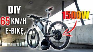 DIY Electric Bike 65km/h Using 1500W E-Bike Conversion Kit