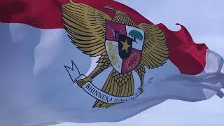 FLAG ANIMATION BENDERA MERAH PUTIH GARUDA - Free to Use