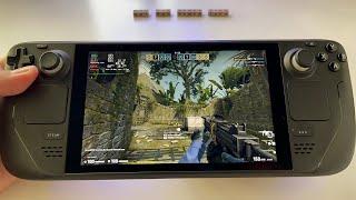 CS:GO Counter Strike Global Offensive - online multiplayer Steam Deck handheld gameplay