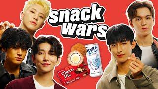 K-Pop Stars SEVENTEEN Try British Snacks For The First Time | Snack Wars