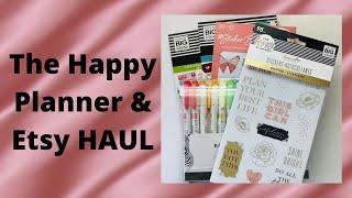 Hauls!  The Happy Planner and Etsy | #suehiles
