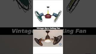 Vintage Gyro Ceiling Fan #mechanism #engineering #vintage #fan #shorts #3ddesign #technology