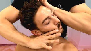 BODYBUILDER gets ASMR CRACKED with FULL BODY Osteopathic / Chiropractic Adjustment
