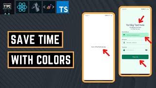 Time-Saving React Native Components with TypeScript #1 | Creating the App & Defining Colors