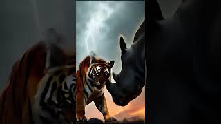 HYBRIDS Tiger + Rhino #hybrid #fusion #animals