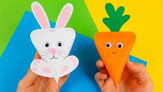 DIY Easter gift packaging handmade paper crafts Easter paper boxes Tutorial