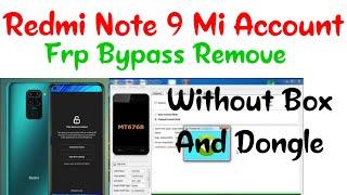 Redmi Note 9 Mi Account & Frp Unlock Free Sp Flash Tool | Mi Note 9 Mi Account remove 2022