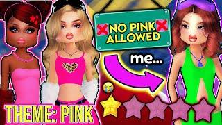 I'M NOT ALLOWED TO WEAR PINK IN DRESS TO IMPRESS... 🩷 I FAILED. ROBLOX Outfit Challenge