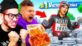 1 KILL = 1 WORLD'S SPICIEST WING CHALLENGE FOR JAYDEN!! HES THE SPICY GOAT! OG FORTNITE