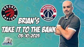 Free NBA Betting Predictions Today 3/10/2025 NBA Picks | Brian's Take it to the Bank