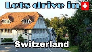 Lets drive in Switzerland through some villages in canton Aargau