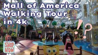 Mall of America walking tour in 4k. Largest mall in the US!