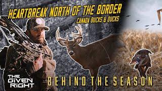 Giant Buck Rattled In Close, Bowhunting Heartbreak | Canadian Deer & Duck Hunt