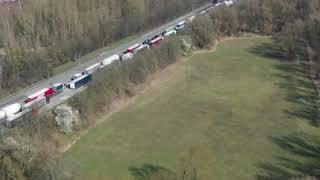 Traffic backed up for miles at German border amid coronavirus outbreak | ABC News