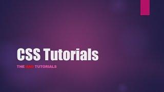 CSS Tutorial - 8: Using External Style Sheets