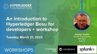 Besu Financial Services Workshop: Introduction to Hyperledger Besu for developers