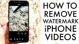 How To Remove Watermark From Videos! (iPhone)