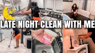 LATE NIGHT CLEAN WITH ME | KITCHEN CLEANING MOTIVATION | MOM LIFE 2023