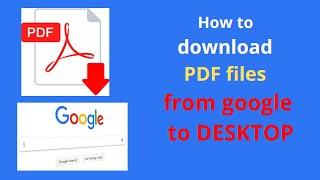 How to download pdf files from google to Laptop (2021)