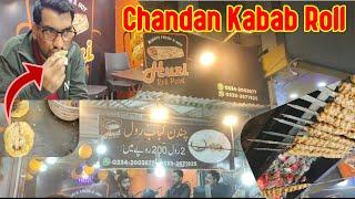 Yummy Beef KABAB ROLL Spot | Street Food Karachi  | Review | Fahad Sherazi