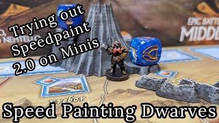 How to Speed Paint Lord of the Rings Dwarf Minis from War of the Ring Board Game. An Easy Tutorial!