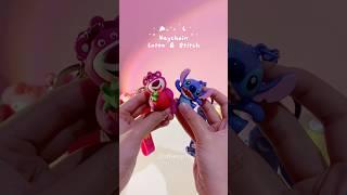 Lebih suka lotso atau stitch? #unboxing #keyaccessory #keychain #disney