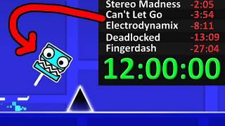 I Speedran Geometry Dash For 12 HOURS...