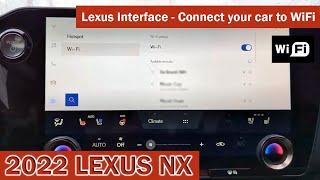 2022-2025 Lexus NX - How to Connect to WiFi - Lexus Interface