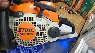 Чистка, регулировка карбюратора stihl ms 170 и 180.Все за 5 минут