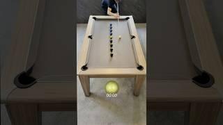 A Quick One Two Into The Middle Pocket To Finish Up! | Line Challenge ⏱️ | #pool #billiards #shorts