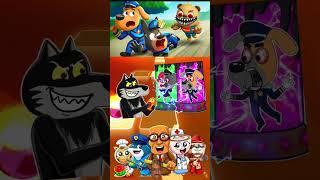 SHERIFF LABRADOR EXE vs DOBIE EXE vs SHERIFF PAPILLON EXE x Coffin Dance | #4792 Tiles Hop #shorts