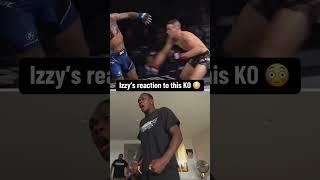 Adesanya was yelling at the TV during Kai Kara-France’s KO  (via @FREESTYLEBENDER/TT)