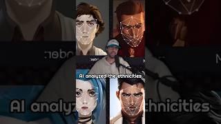 AI decides the ethnicity of Arcane characters #shorts #leagueoflegends #arcane  #gaming #jinx