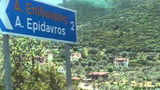 The travel to Epidaurus - ancient historic city of Greece's Peloponnese
