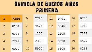 Quinielas Primera y matutina de La Ciudad y Buenos Aires, Jueves 26 de Enero